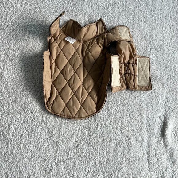 Brown Plaid Dog Jacket Size XS NWOT - Picture 3 of 4